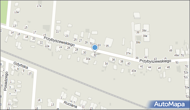 Inowrocław, Przybyszewskiego Stanisława, 32, mapa Inowrocławia