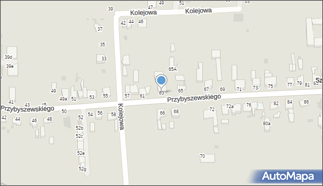 Inowrocław, Przybyszewskiego Stanisława, 63, mapa Inowrocławia