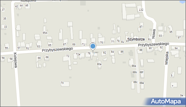 Inowrocław, Przybyszewskiego Stanisława, 78, mapa Inowrocławia