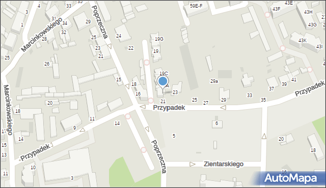 Inowrocław, Przypadek, 19, mapa Inowrocławia