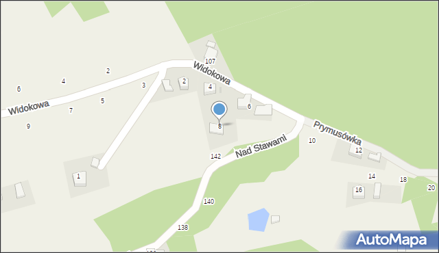 Izdebnik, Prymusówka, 8, mapa Izdebnik