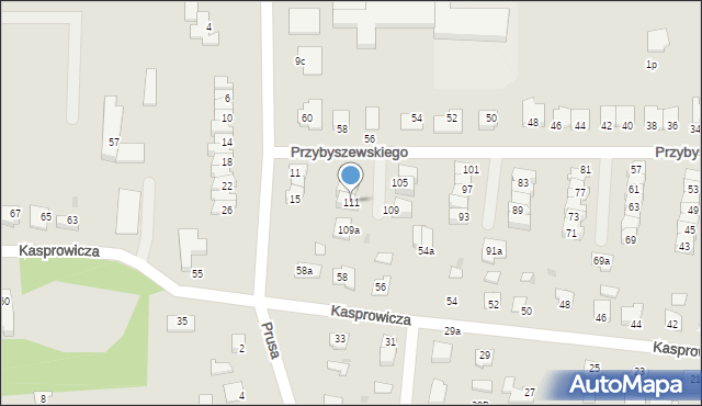 Janikowo, Przybyszewskiego Stanisława, 111, mapa Janikowo