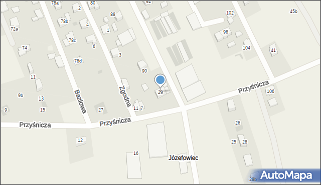 Jankowice, Przyśnicza, 29, mapa Jankowice