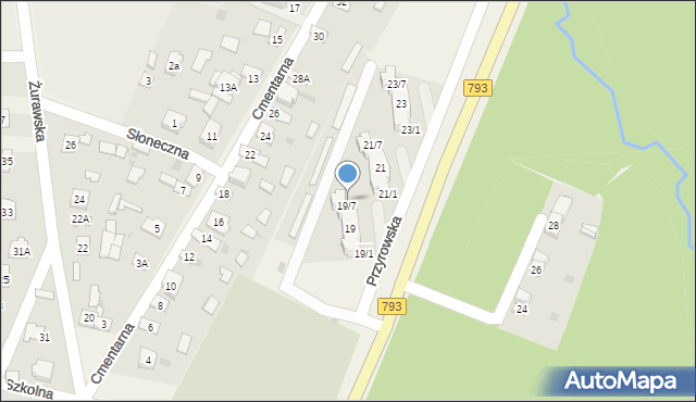 Janów, Przyrowska, 19/8, mapa Janów