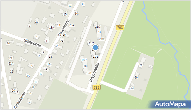 Janów, Przyrowska, 21/2, mapa Janów