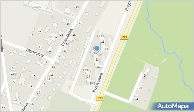 Janów, Przyrowska, 21/6, mapa Janów