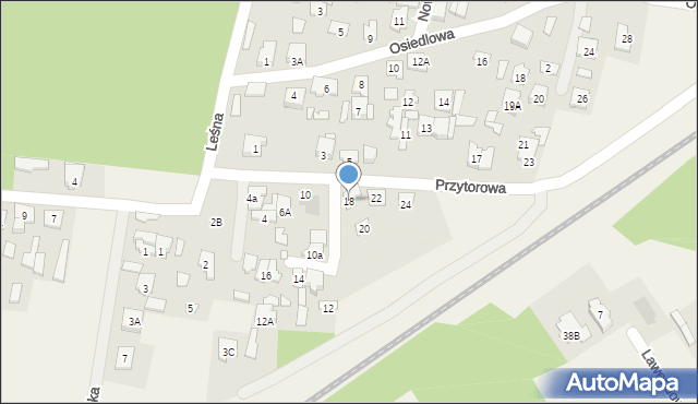 Jasienica, Przytorowa, 18, mapa Jasienica
