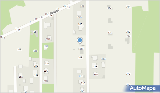 Jastkowice, Prosta, 26D, mapa Jastkowice