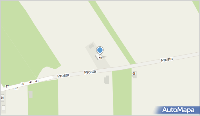 Jastkowice, Prosta, 55, mapa Jastkowice