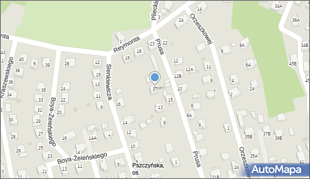Jastrzębie-Zdrój, Prusa Bolesława, 17, mapa Jastrzębie-Zdrój