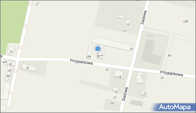 Jawczyce, Przyparkowa, 19, mapa Jawczyce