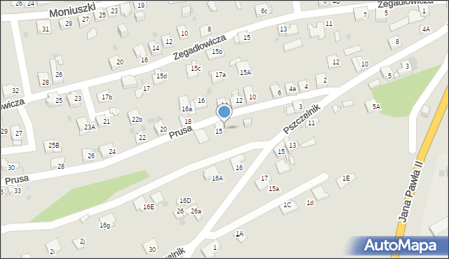 Jaworzno, Prusa Bolesława, 5, mapa Jaworzno