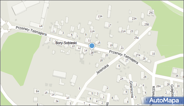 Jaworzno, Przerwy-Tetmajera Kazimierza, 16, mapa Jaworzno