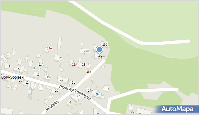 Jaworzno, Przerwy-Tetmajera Kazimierza, 25B, mapa Jaworzno