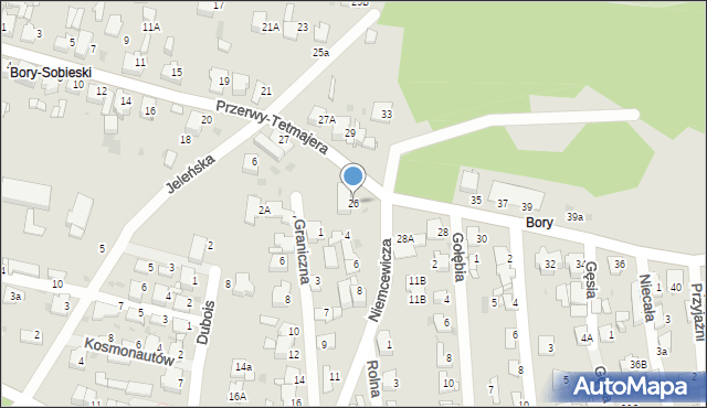 Jaworzno, Przerwy-Tetmajera Kazimierza, 26, mapa Jaworzno