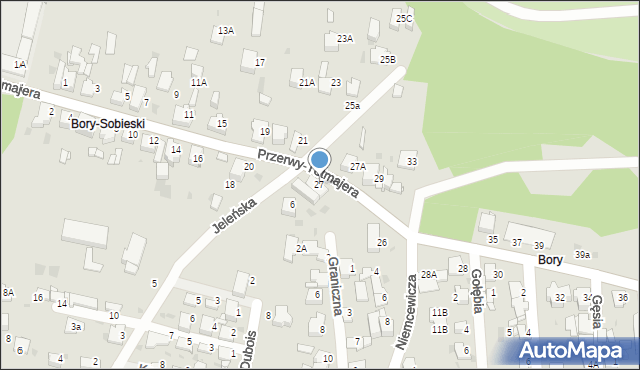 Jaworzno, Przerwy-Tetmajera Kazimierza, 27, mapa Jaworzno