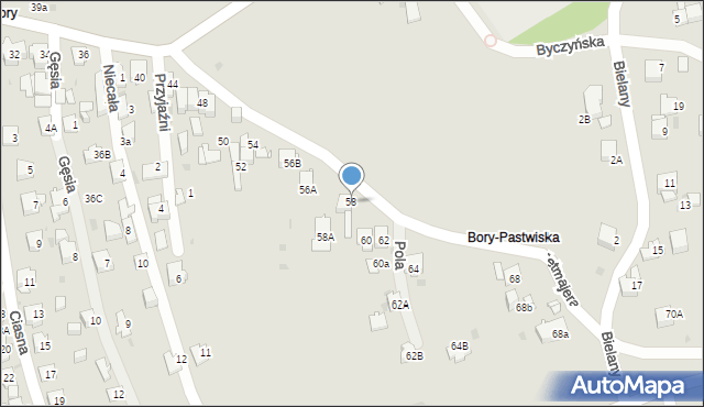 Jaworzno, Przerwy-Tetmajera Kazimierza, 58, mapa Jaworzno