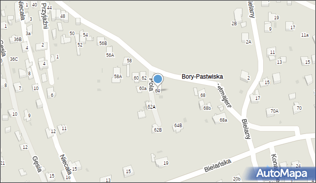 Jaworzno, Przerwy-Tetmajera Kazimierza, 64, mapa Jaworzno