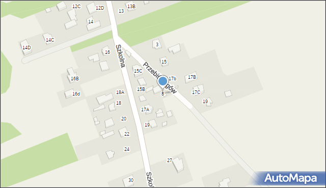 Jazgarzew, Przebiśniegów, 8, mapa Jazgarzew