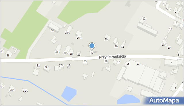 Jędrzejów, Przypkowskiego Feliksa, 22, mapa Jędrzejów