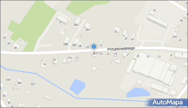 Jędrzejów, Przypkowskiego Feliksa, 25, mapa Jędrzejów