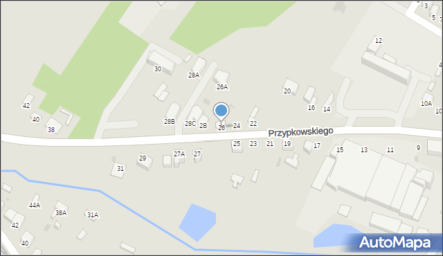 Jędrzejów, Przypkowskiego Feliksa, 26, mapa Jędrzejów