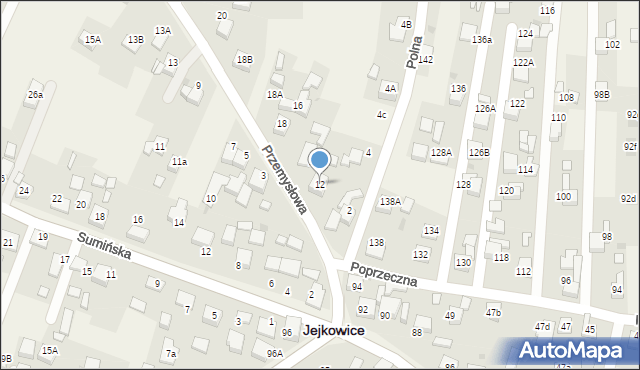 Jejkowice, Przemysłowa, 12, mapa Jejkowice