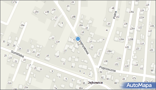 Jejkowice, Przemysłowa, 3, mapa Jejkowice