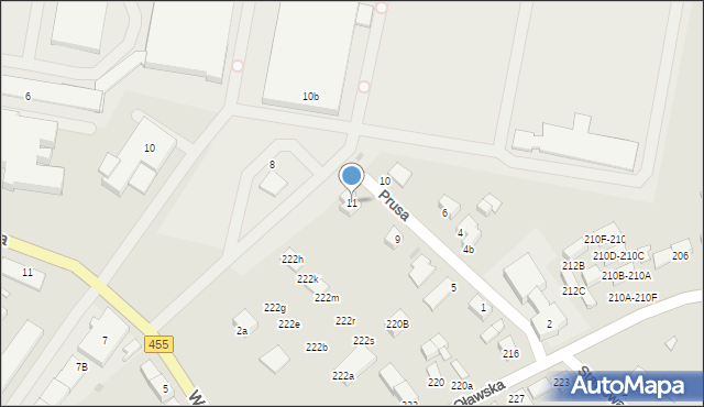 Jelcz-Laskowice, Prusa Bolesława, 11, mapa Jelcz-Laskowice