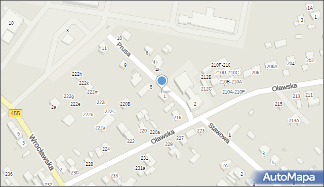 Jelcz-Laskowice, Prusa Bolesława, 3, mapa Jelcz-Laskowice