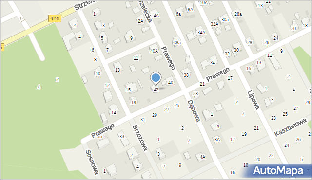 Jemielnica, Prawego Marka, 42, mapa Jemielnica