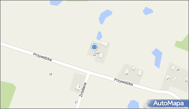 Kamela, Przywidzka, 11, mapa Kamela