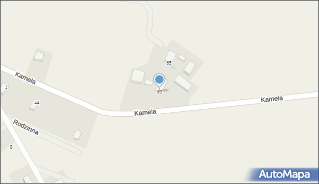 Kamela, Przywidzka, 63, mapa Kamela