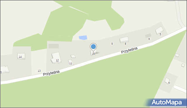 Karczemki, Przyleśna, 10, mapa Karczemki