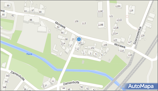 Katowice, Przelotowa, 13, mapa Katowic