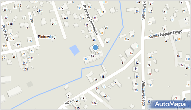 Katowice, Przerwy-Tetmajera Kazimierza, 52, mapa Katowic