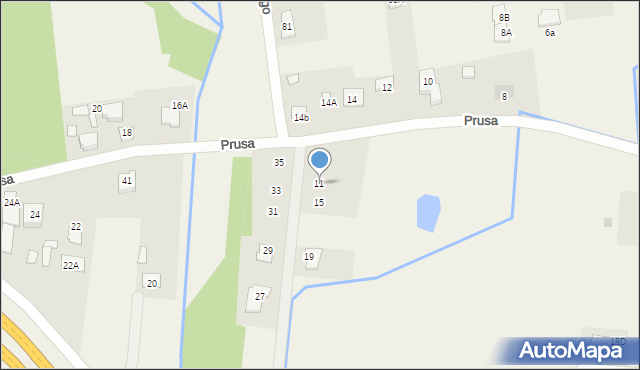 Kąty, Prusa Bolesława, 11, mapa Kąty