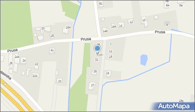 Kąty, Prusa Bolesława, 33A, mapa Kąty