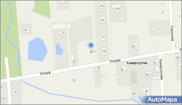 Kawęczynek, Prosta, 13, mapa Kawęczynek