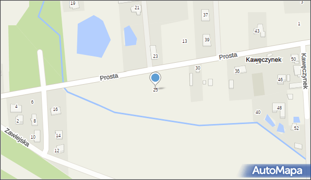 Kawęczynek, Prosta, 25, mapa Kawęczynek