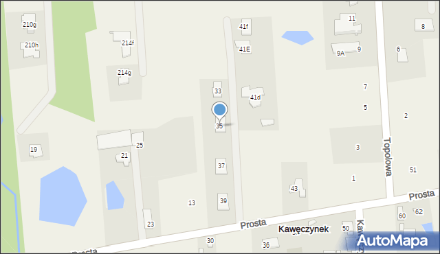 Kawęczynek, Prosta, 35, mapa Kawęczynek