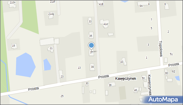 Kawęczynek, Prosta, 37, mapa Kawęczynek