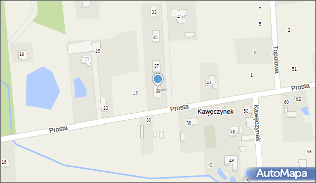 Kawęczynek, Prosta, 39, mapa Kawęczynek