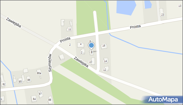 Kawęczynek, Prosta, 8, mapa Kawęczynek