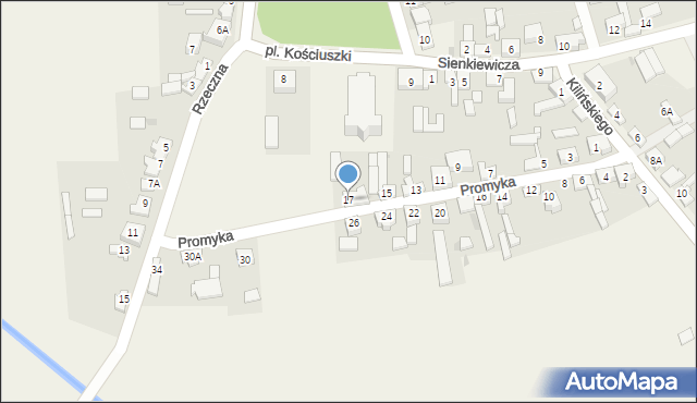 Kazimierz, Promyka, 17, mapa Kazimierz