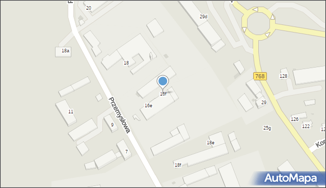 Kazimierza Wielka, Przemysłowa, 16f, mapa Kazimierza Wielka