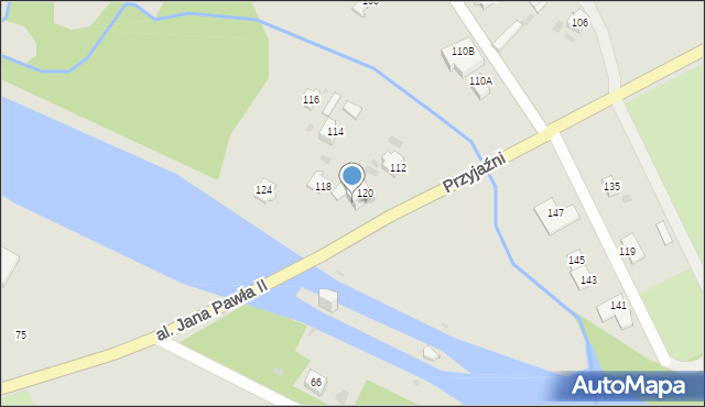 Kędzierzyn-Koźle, Przyjaźni, 122, mapa Kędzierzyna-Koźle