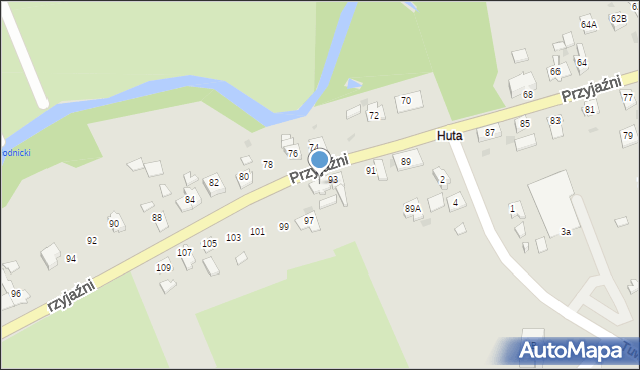 Kędzierzyn-Koźle, Przyjaźni, 95, mapa Kędzierzyna-Koźle