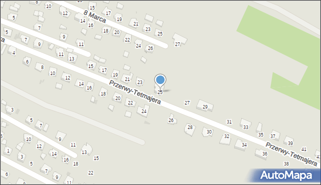 Kędzierzyn-Koźle, Przerwy-Tetmajera Kazimierza, 25, mapa Kędzierzyna-Koźle