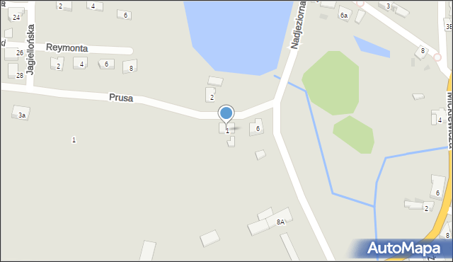 Kisielice, Prusa Bolesława, 1, mapa Kisielice